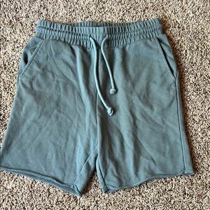H&M Men's Size Medium Blue Athletic Shorts with Elastic Waistband